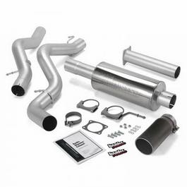 Banks 48632-B Monster Exhaust System 4" Single Exit in Stainless