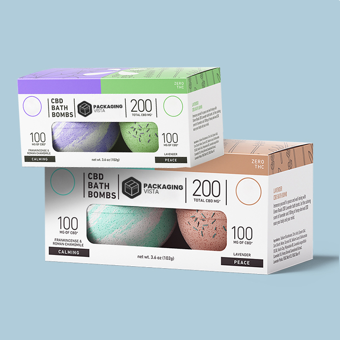 Custom Bath Bomb Boxes - Packaging Vista