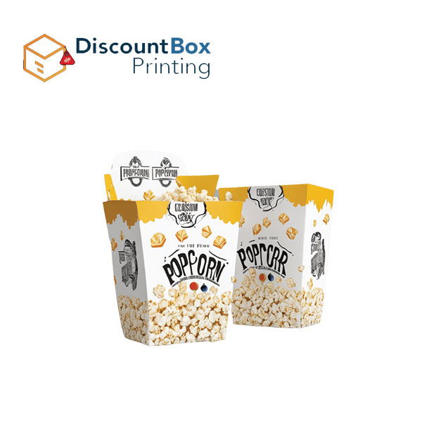 Custom Printed Popcorn Packaging Boxes at Wholesale