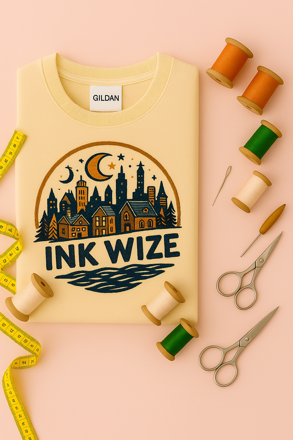 High-Quality Gildan / Comfort Colors T-Shirts – Handmade Embroidery at InkWize.com