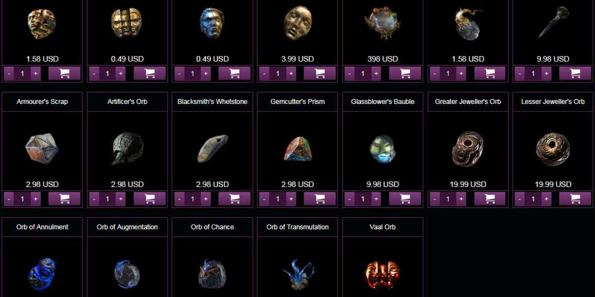 Crafting requires various forms of POE 2 Currency such as Orbs