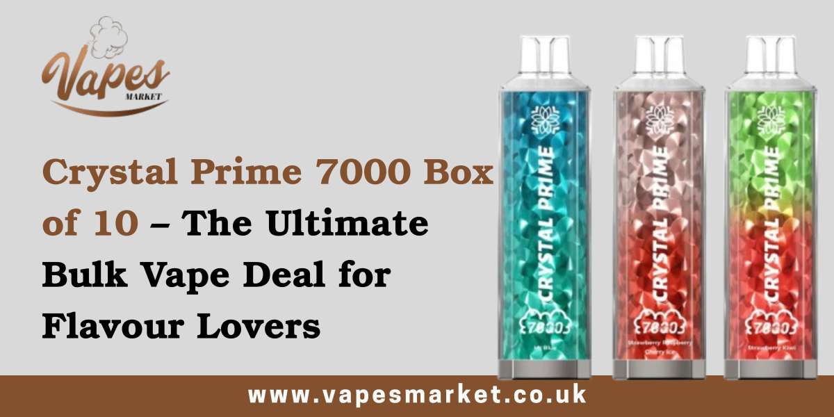 Crystal Prime 7000 Box of 10 – The Ultimate Bulk Vape Deal for Flavour Lovers