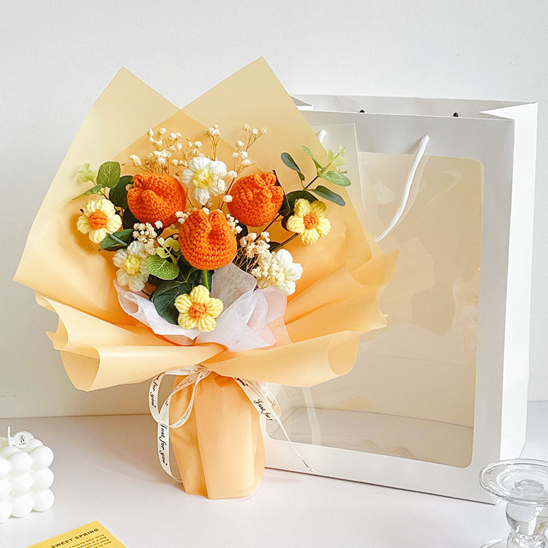 Ramo de Flores a Crochet: Creaciones únicas y encantadoras para decorar con estilo.