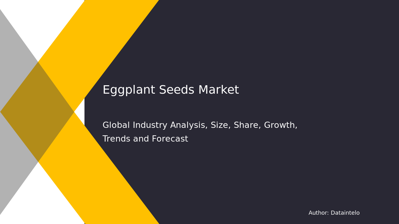Eggplant Seeds Market Report | Global Forecast From 2025 To 2033