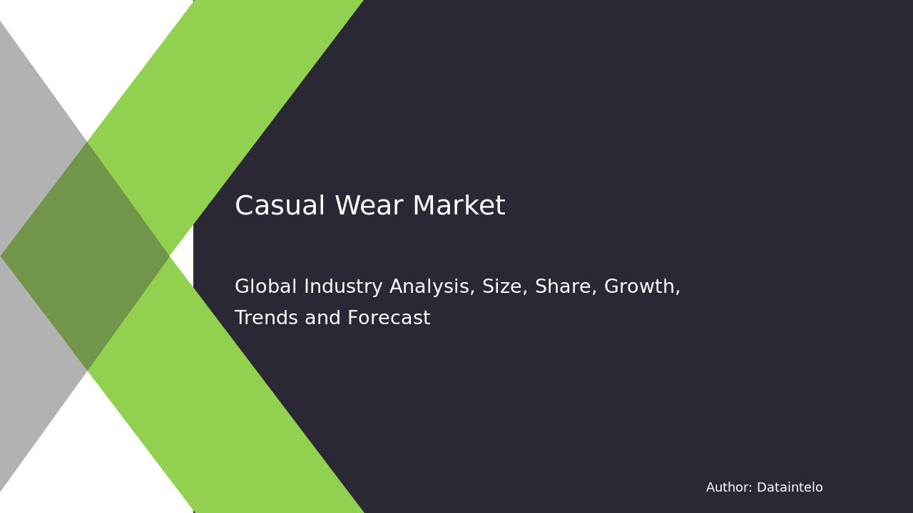 Casual Wear Market Report | Global Forecast From 2025 To 2033