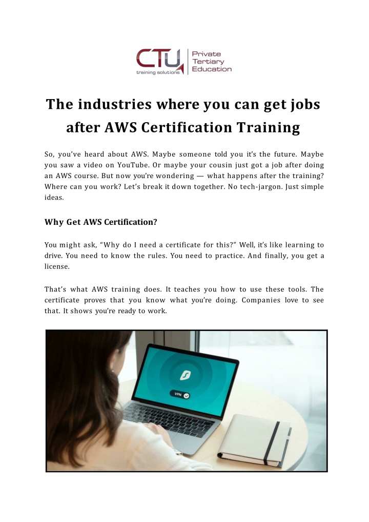 PPT - The industries where you can get jobs after AWS Certification Training PowerPoint Presentation - ID:14209474