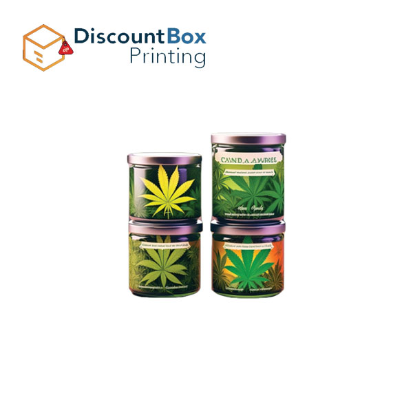 Custom Printed Cannabis Jar Labels at Wholesale
