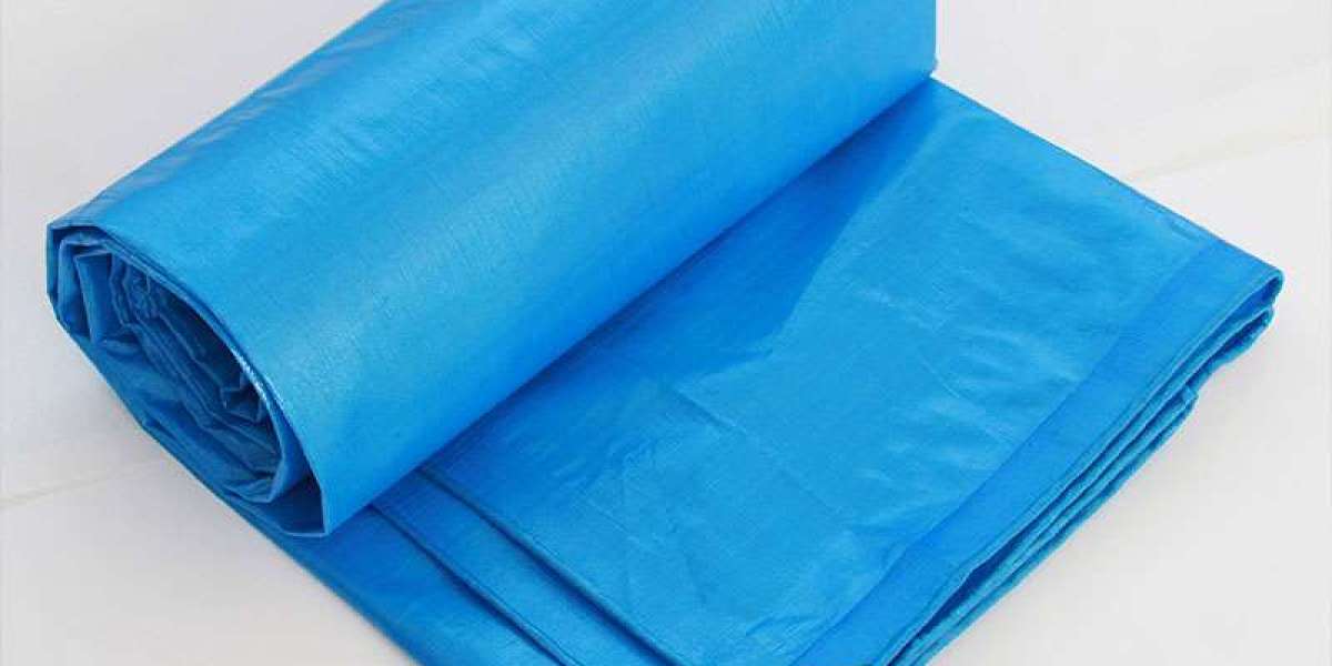 60G Lightweight Blue PE Tarpaulin - Temporary Cover