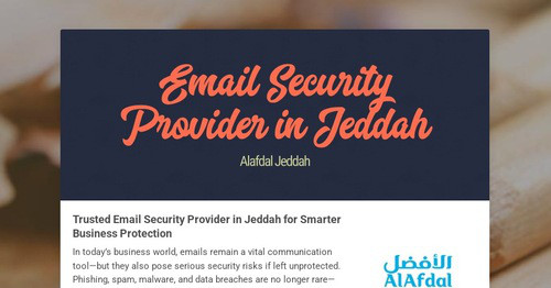 Email Security Provider in Jeddah | Smore Newsletters