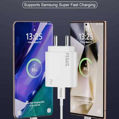 FEDUS Samsung 25W Fast Type-C Charger with Cable Compatible with Samsung Galaxy S25/S25 Plus Ultra/S Profile Picture