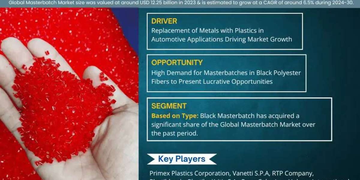 Masterbatch Market is Projected to Grow at a CAGR of 6.5% from 2024-30| MarkNtel Advisors