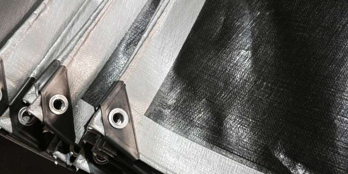 240Gsm Black Silver Virgin PE Tarpaulin - UV Protected