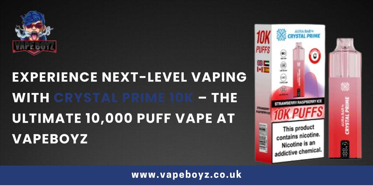 Experience Next-Level Vaping with Crystal Prime 10K – The Ultimate 10,000 Puff Vape at Vapeboyz