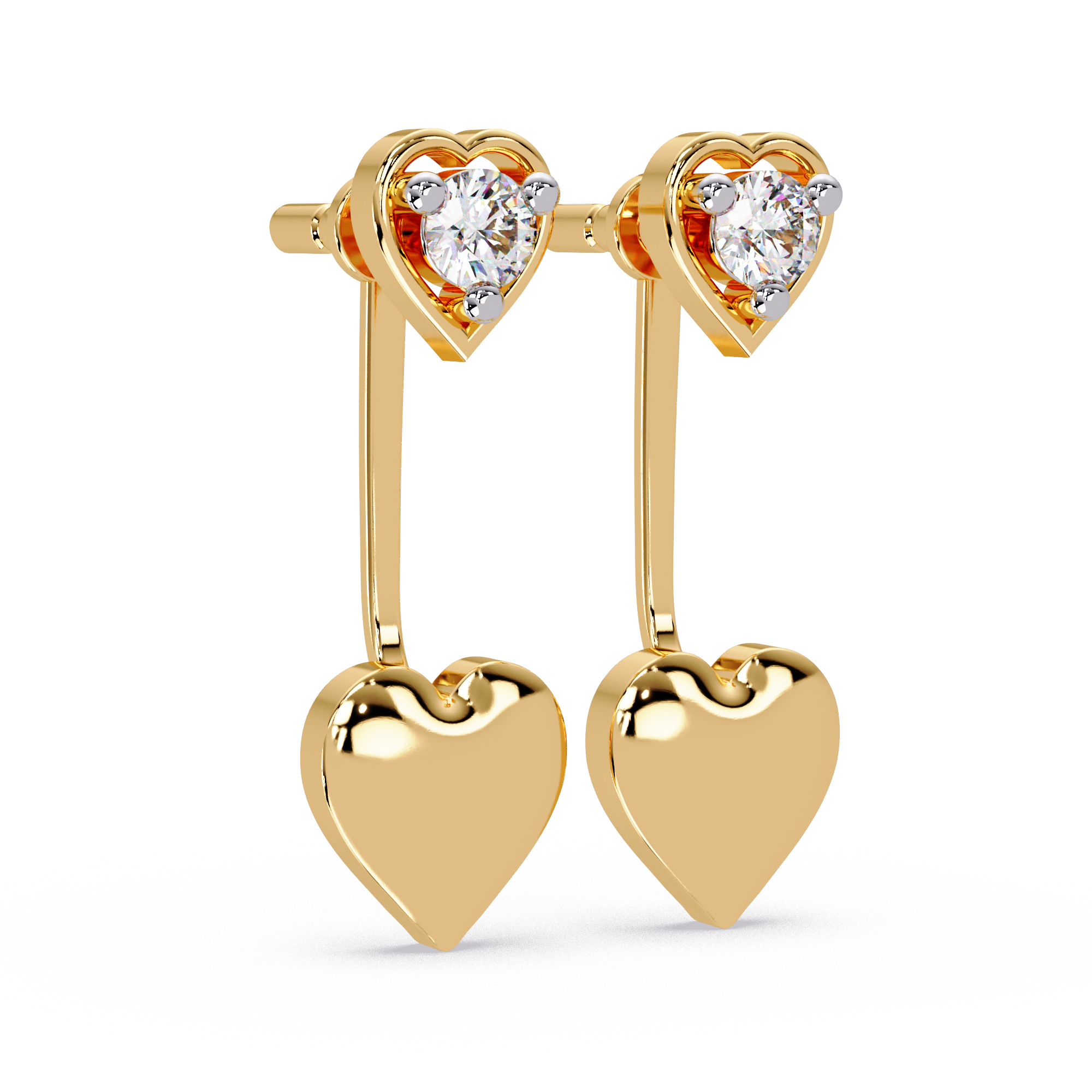 Snow-Kissed Love Lab Diamond Earrings | Subtle Winter Sparkle