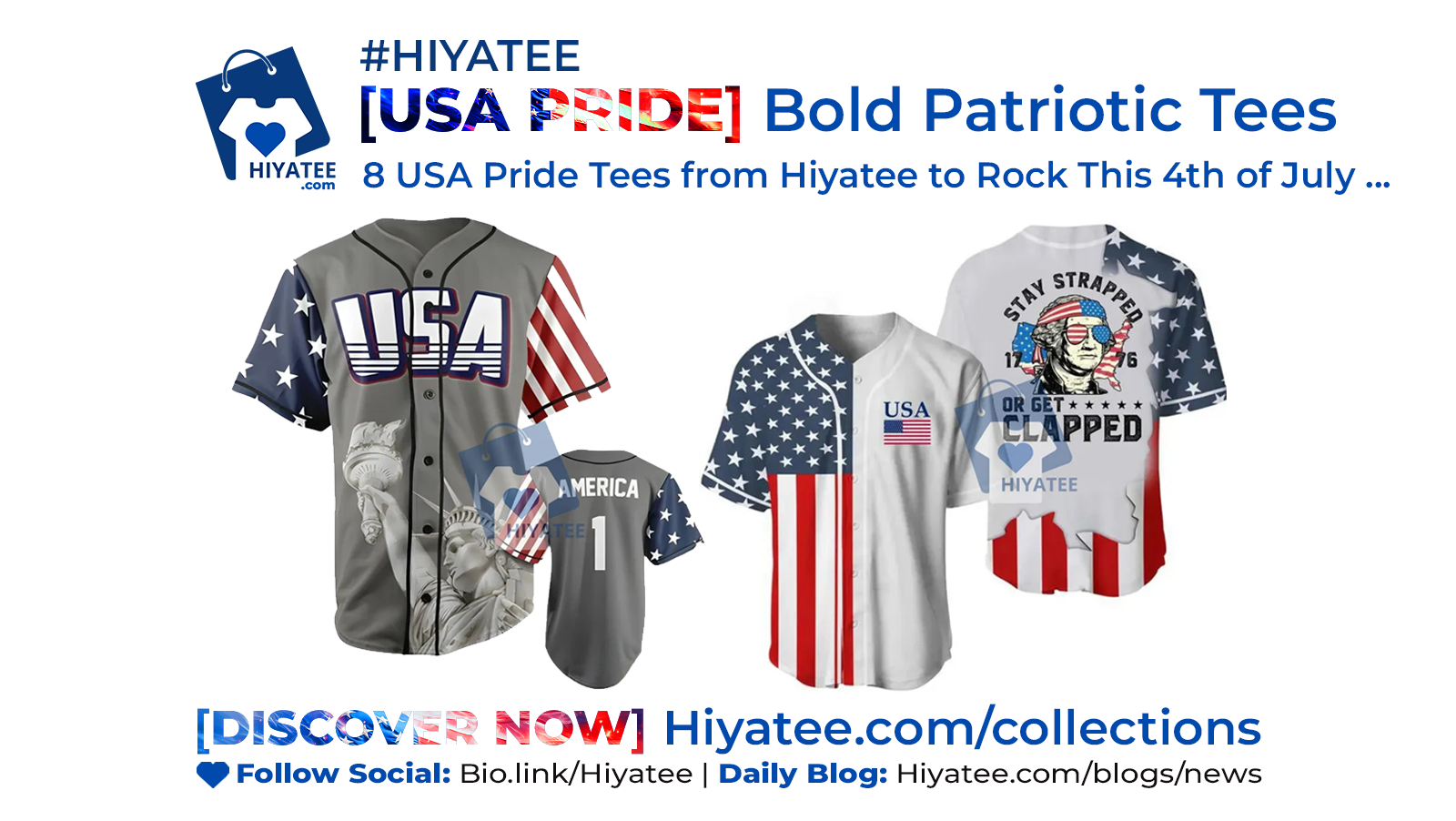 ? 8 USA Pride Tees from Hiyatee to Rock This 4th of July & Patriotic Tees