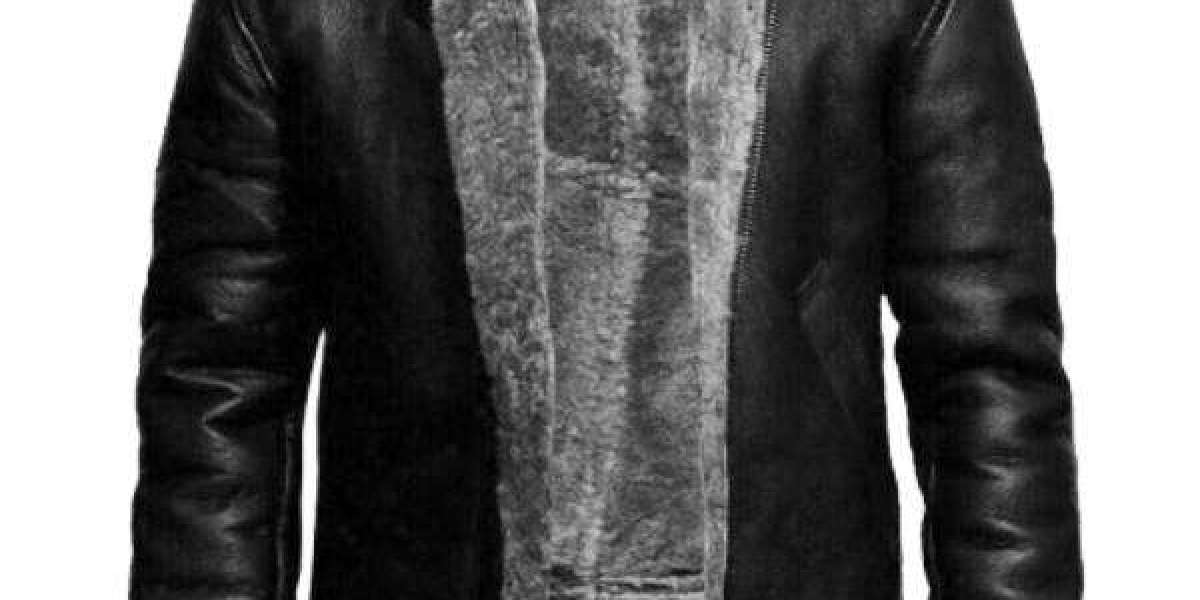 B3 Bomber Black Fur Pilot Jacket