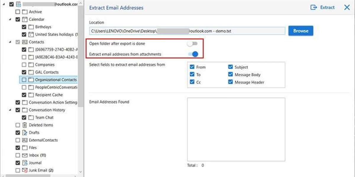 How to Export Email Addresses from PST Files without Outlook