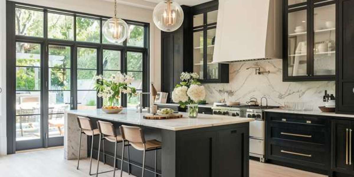 How to Brighten a Space with Black Kitchen Cabinets