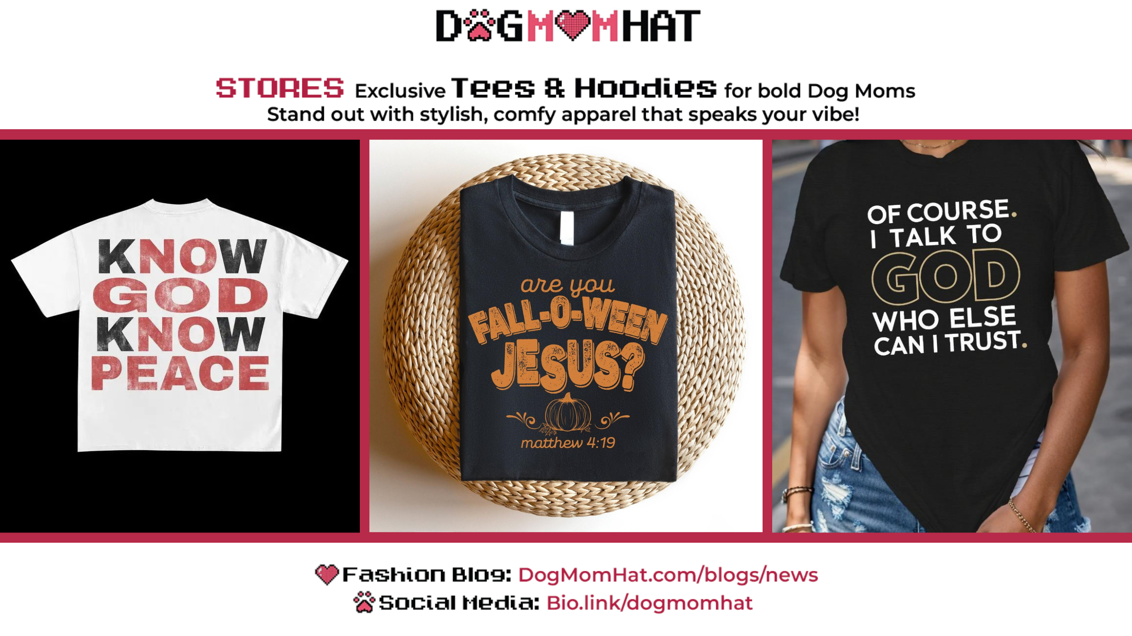 TOP 7 New Arrival Tees from DogMomHat That Preach, Play, and Punchline All at Once