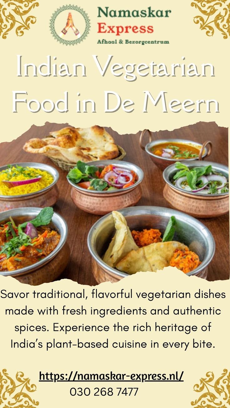 Pin on Indian vegetarian food in De Meern