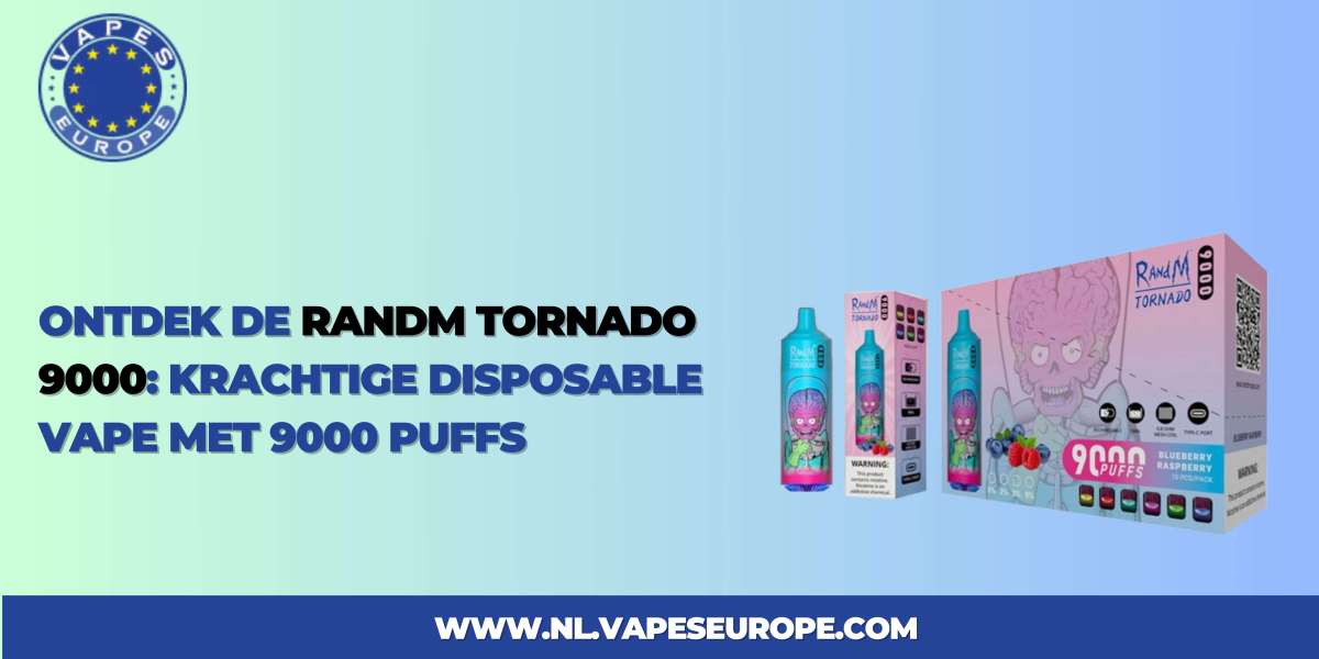 Ontdek de RandM Tornado 9000: Krachtige Disposable Vape met 9000 Puffs