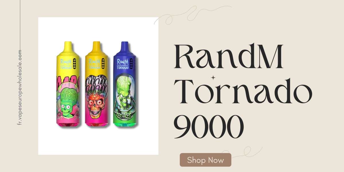 RandM Tornado 9000 Puffs – Boîte de 10 : Vape Puissante, Pratique et Pleine de Saveurs