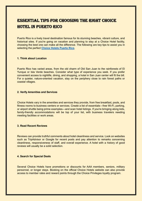 Essential Tips for Choosing the Right Choice Hotel in Puerto Rico.pdf