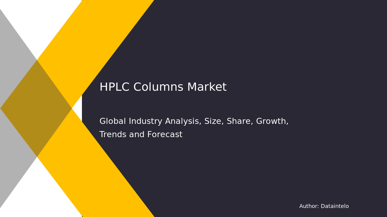 Request For Sample of HPLC Columns Market Report | Global Forecast From 2025 To 2033