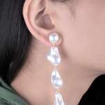 pearldrop earrings