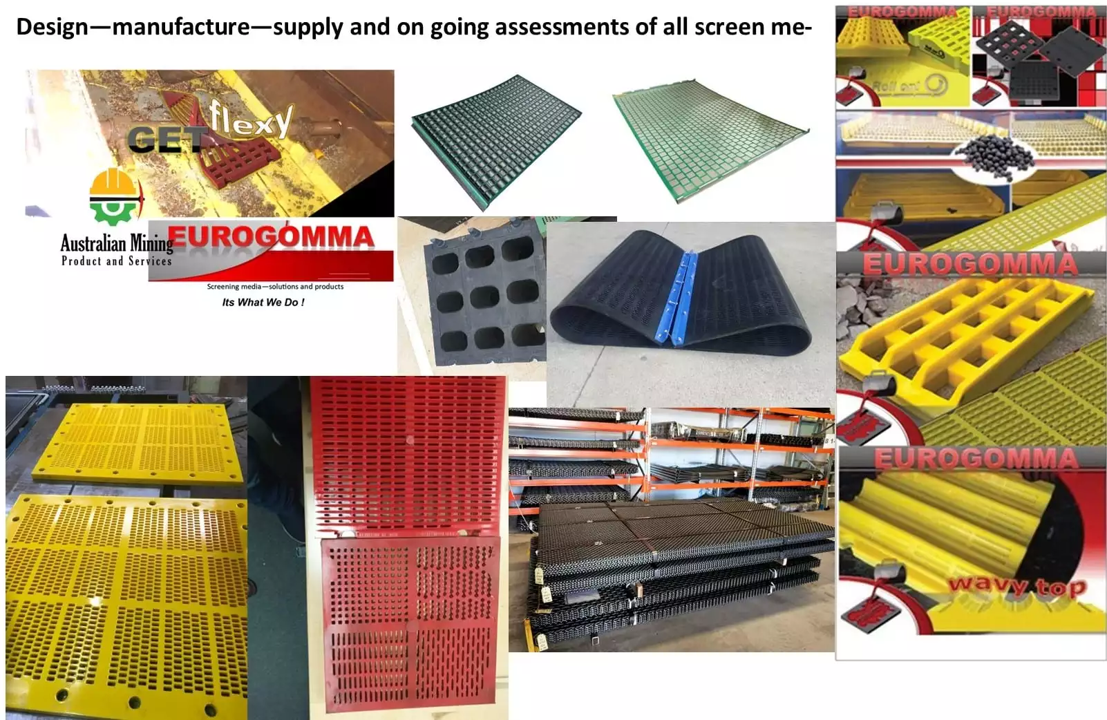 Screening Media Mining | Polyurethane & Rubber Screen Media