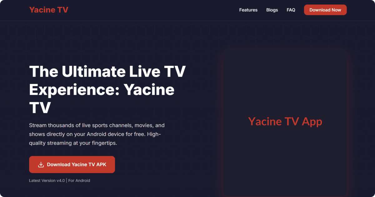 Yacine TV - Download YaCine Tv App