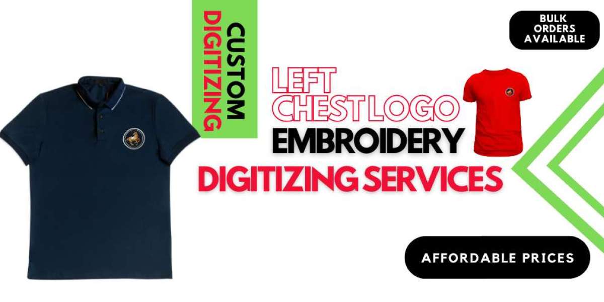 Left Chest Logo Embroidery Digitizing