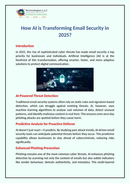 How AI is Transforming Email Security in 2025? | PDF