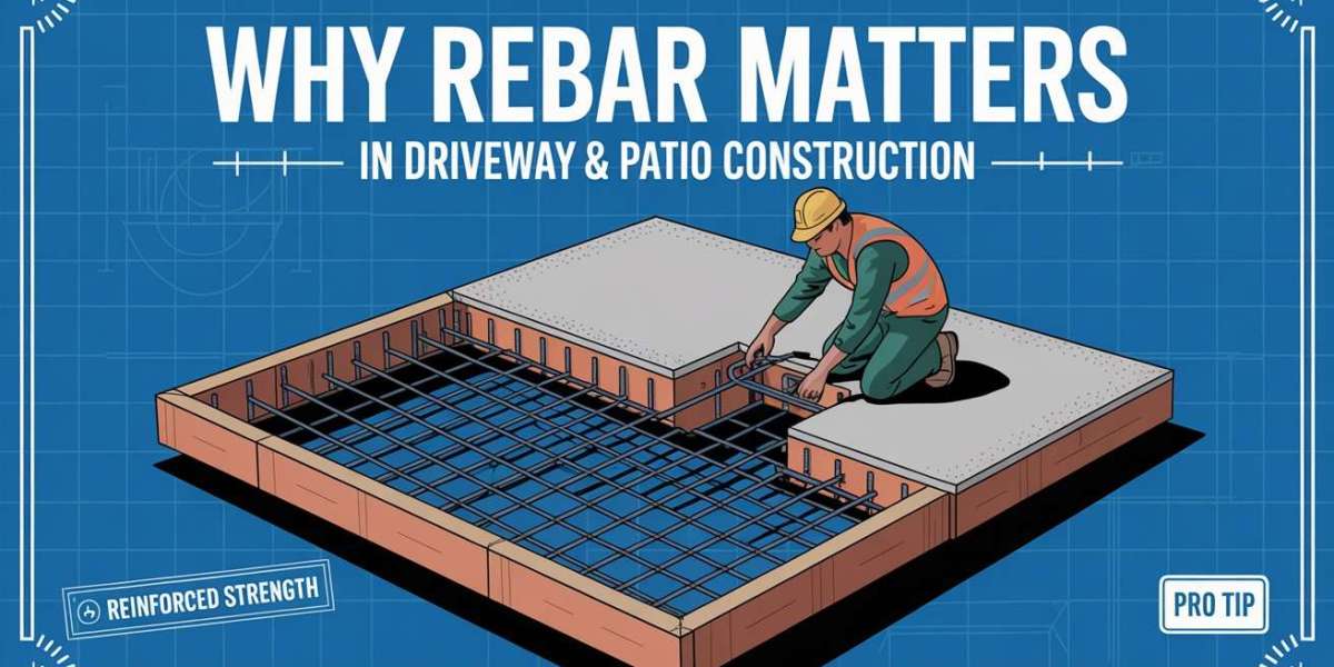 Why Rebar Matters in Driveway and Patio Construction
