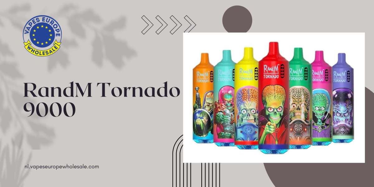 RandM Tornado 9000 – Innovatie en Kracht in een Wegwerp Vape