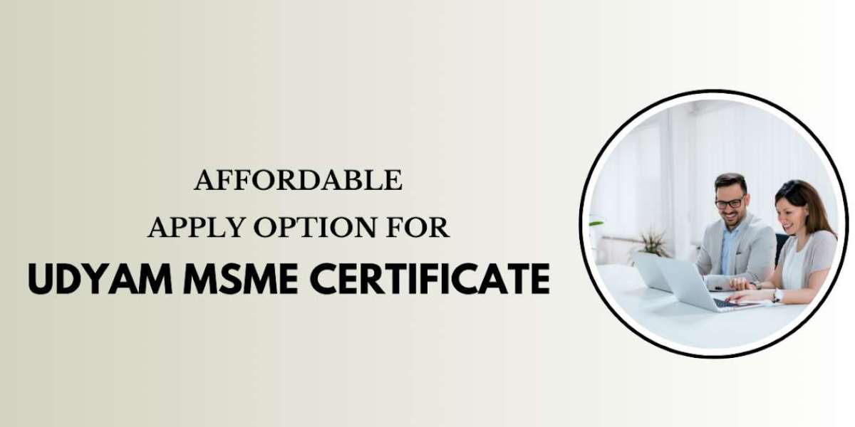 Affordable Apply Option for Udyam MSME Certificate