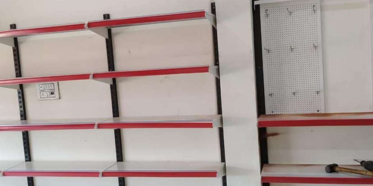 Space-Saving Wall Mount Display Rack for Modern Retail Stores