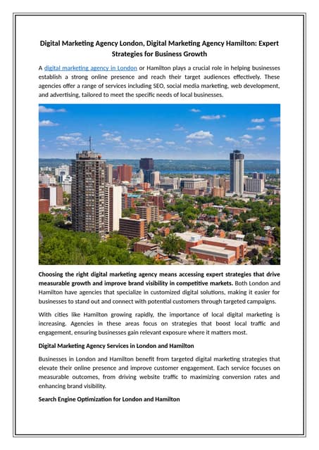 Digital Marketing Agency London, Digital Marketing Agency Hamilton Expert Strategies for Business Growth.docx