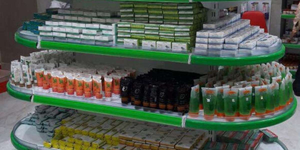 Durable and Space-Saving Racks for Kirana Shop Displays