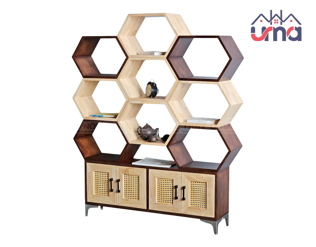 Tủ Trưng Bày Kệ Tổ Ong Độc Đáo TTB006 - Nội Thất UMA