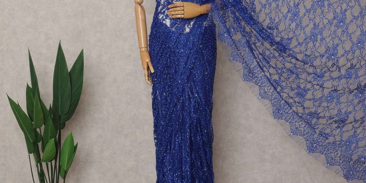 Best Place to Buy French Chantilly Lace Sarees Online in Bahrain