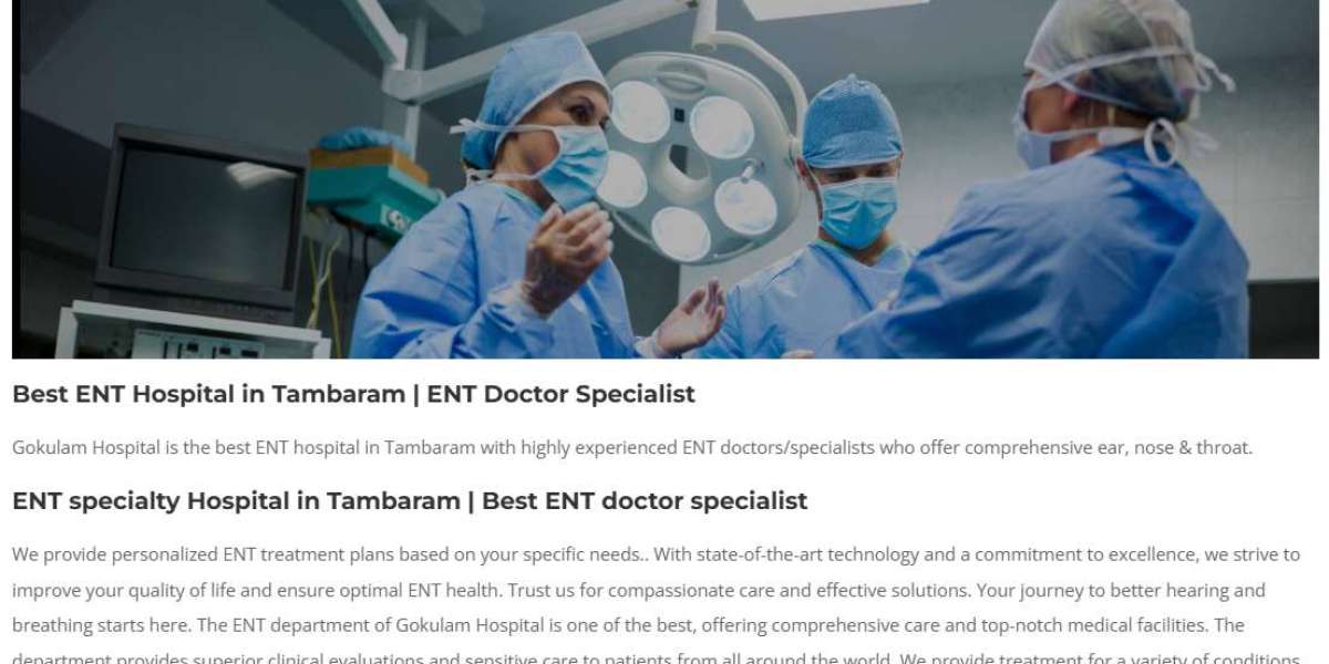 Best ENT Hospital in Tambaram | ENT Doctor Specialist
