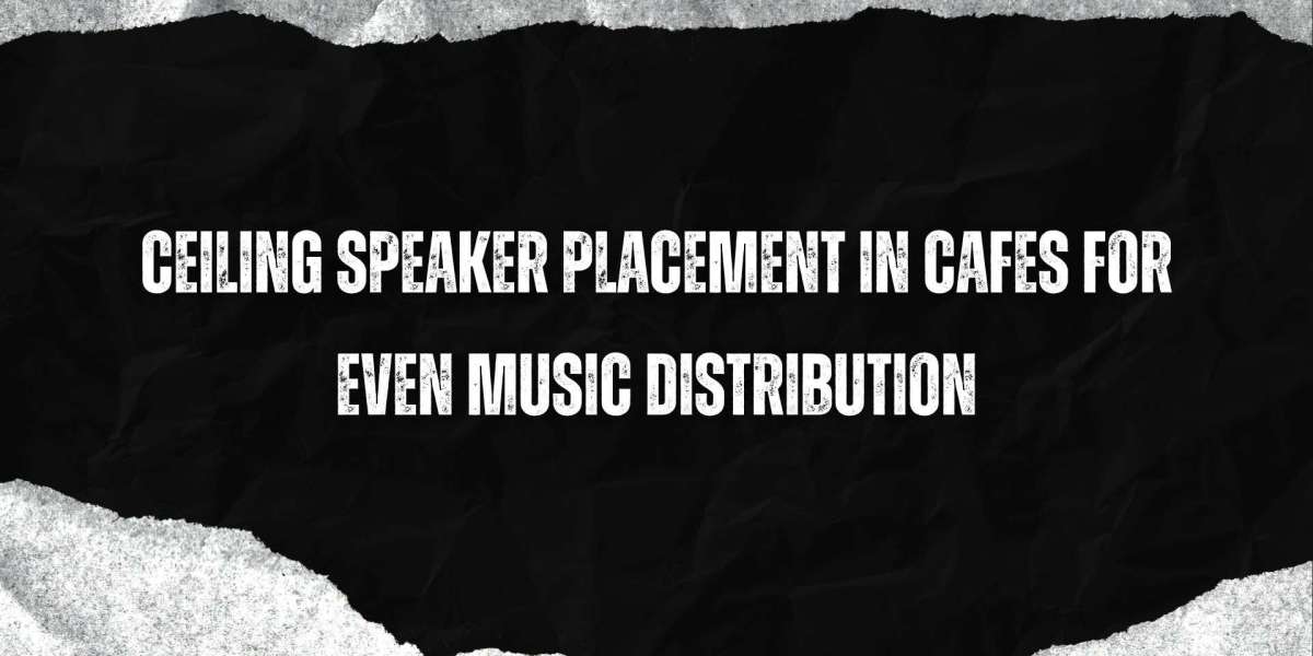 Ceiling Speaker Placement in Cafes for Even Music Distribution
