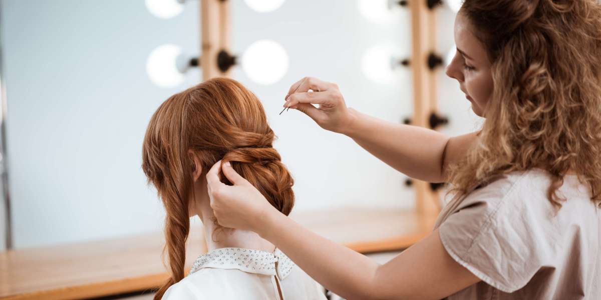 Elegant Simple Updo Hairstyle in California – Magic Touch Beauty Salon