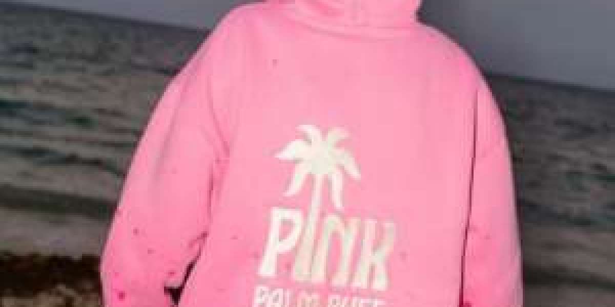 “The Pink Palm Puff Hoodie: A Perfect Blend of Luxury and Everyday Ease”