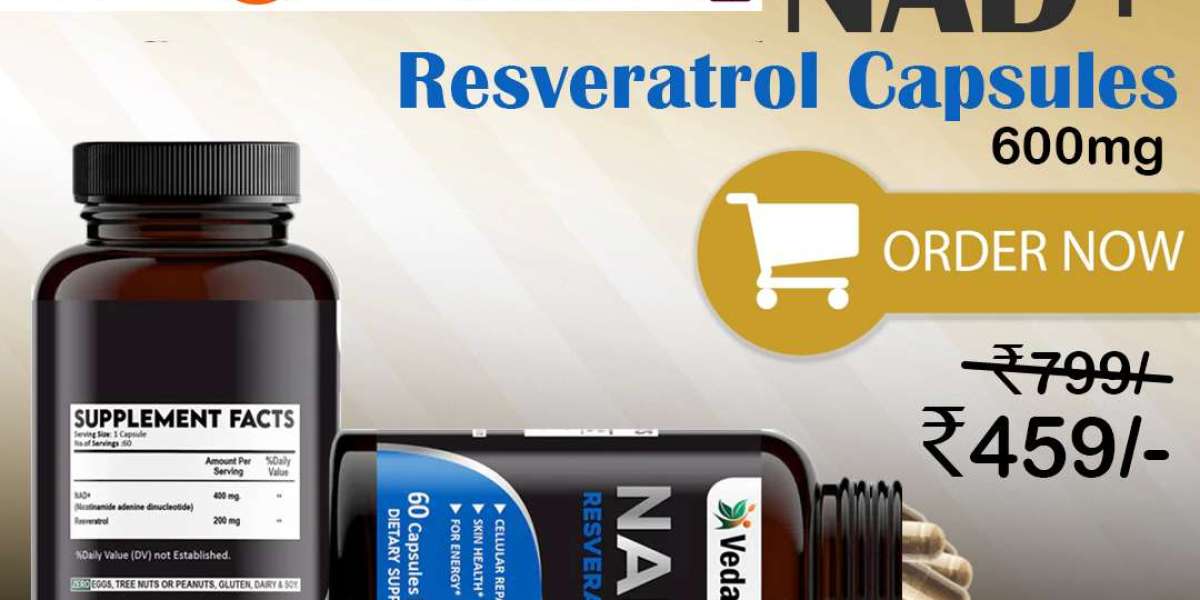 Vedapulse NAD+ Resveratrol Capsules