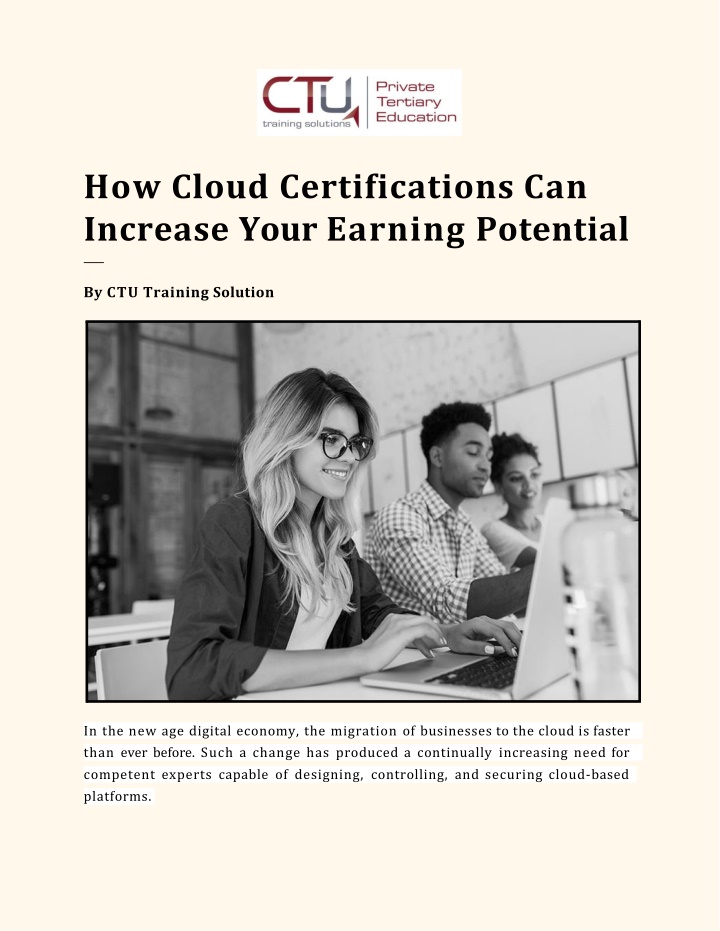 PPT - How Cloud Certifications Can Increase Your Earning Potential PowerPoint Presentation - ID:14581913