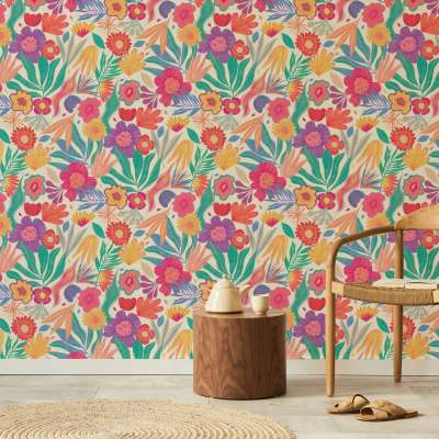Exotic Blooms Wallpaper Mural Profile Picture