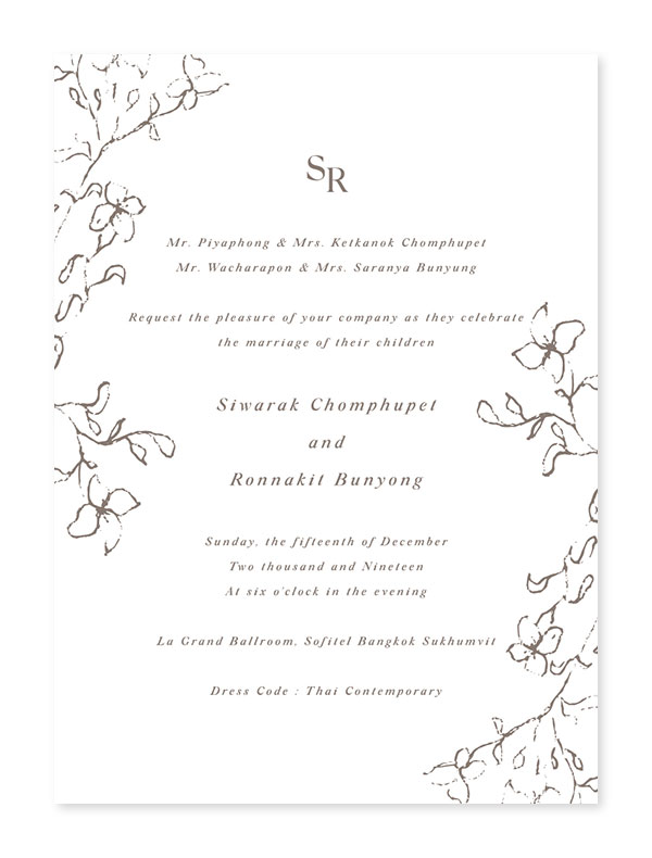 ร้านพิมพ์การ์ดแต่งงาน รับออกแบบ & พิมพ์การ์ดงานแต่งสวยหรู พร้อมซอง ราคาถูก