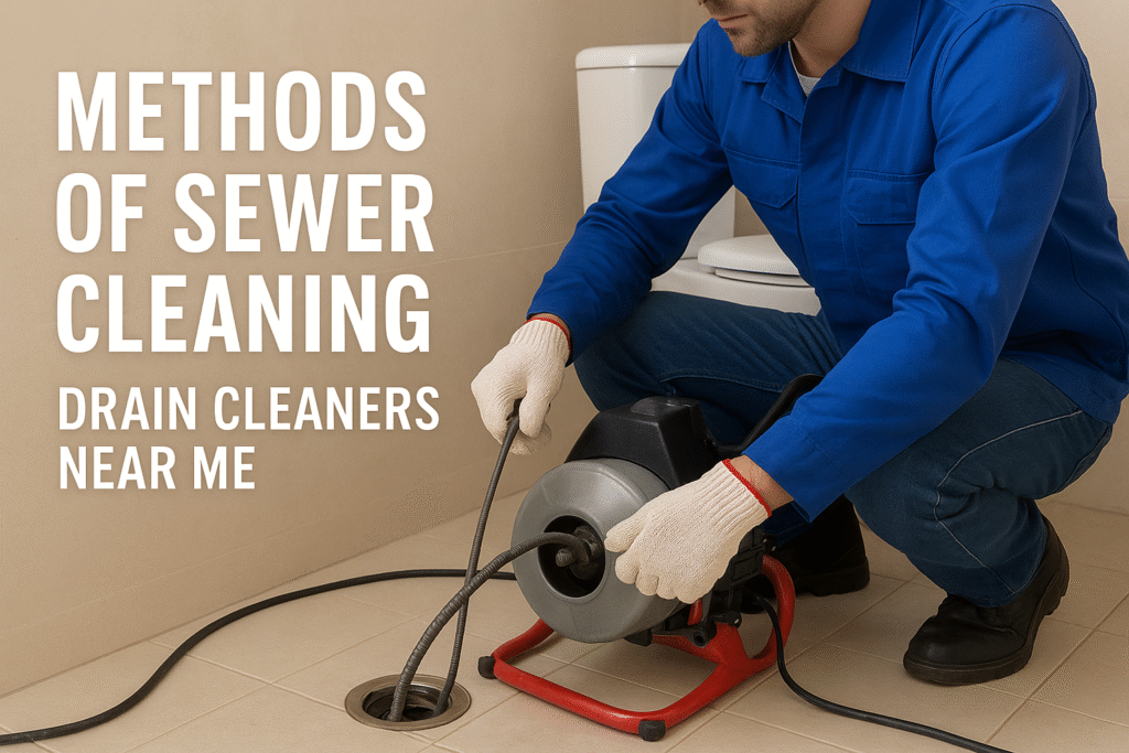 Methods of Sewer Cleaning | Drain Cleaners Near Me